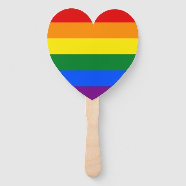 Rainbow Pride Hand Fan (Front)