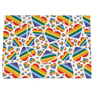 Rainbow Pride Hearts Gift Bag
