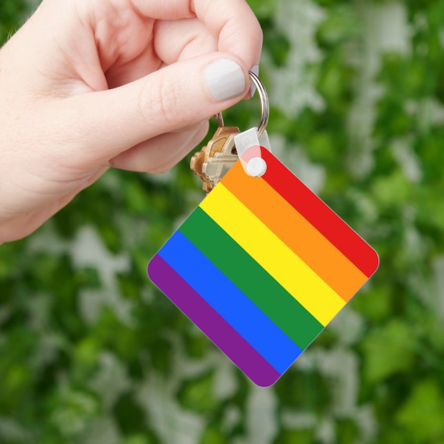 Rainbow Pride Key Ring (Hand)