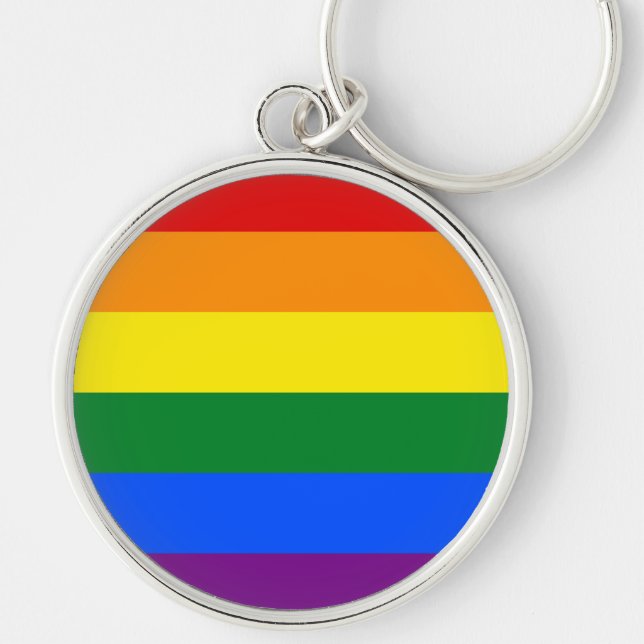 Rainbow Pride Key Ring (Front)