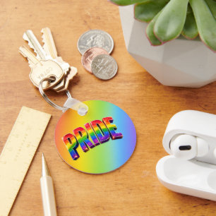 Rainbow PRIDE LGBTQIA+ Community Key Ring