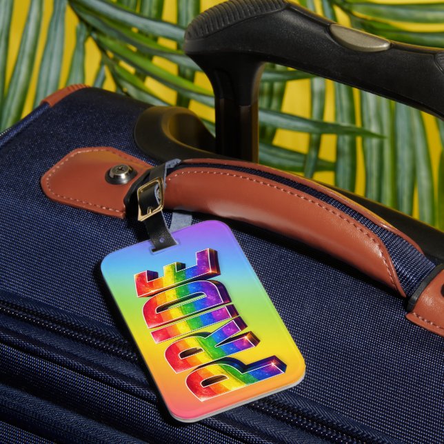Rainbow PRIDE LGBTQIA+ Community Luggage Tag (Front Insitu 1)