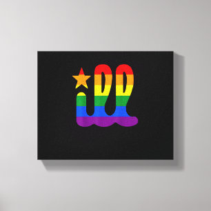 Rainbow Pride Love ill Philadelphia Philly Gay Pri Canvas Print