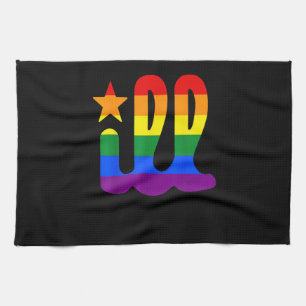 Rainbow Pride Love ill Philadelphia Philly Gay Pri Tea Towel