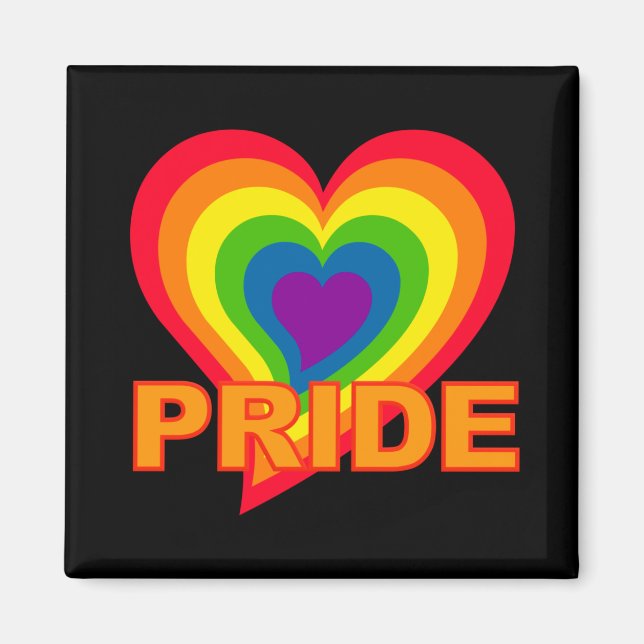 Rainbow Pride magnet (Front)