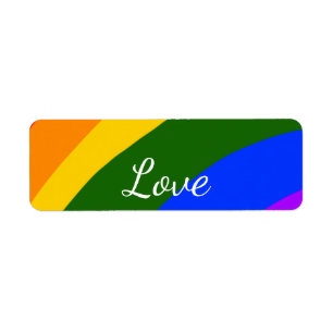 Rainbow pride month love add name text art
