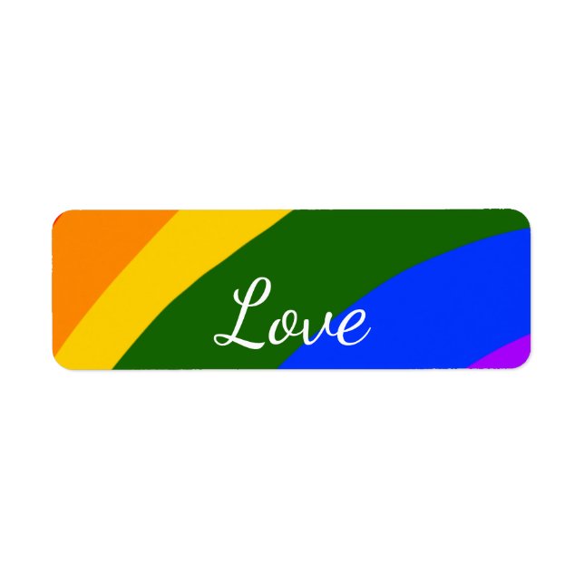 Rainbow pride month love add name text art (Front)