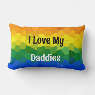 Rainbow Pride Mosaic Flag Throw Pillow