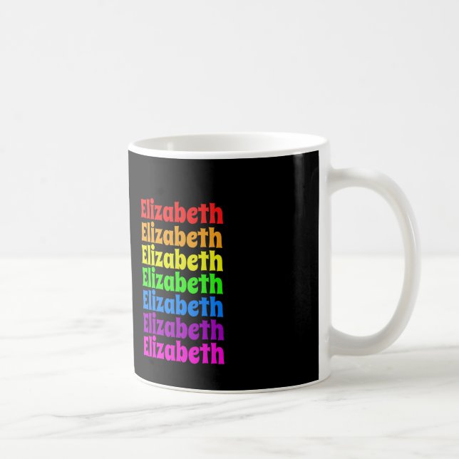 Rainbow Pride Name Coffee Mug (Right)