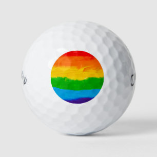 Rainbow Pride Oil Paint LGBT Golf Balls – Colourfu