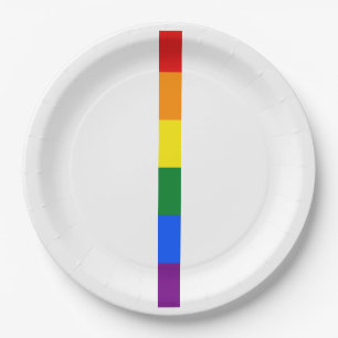 Rainbow Pride Paper Plate