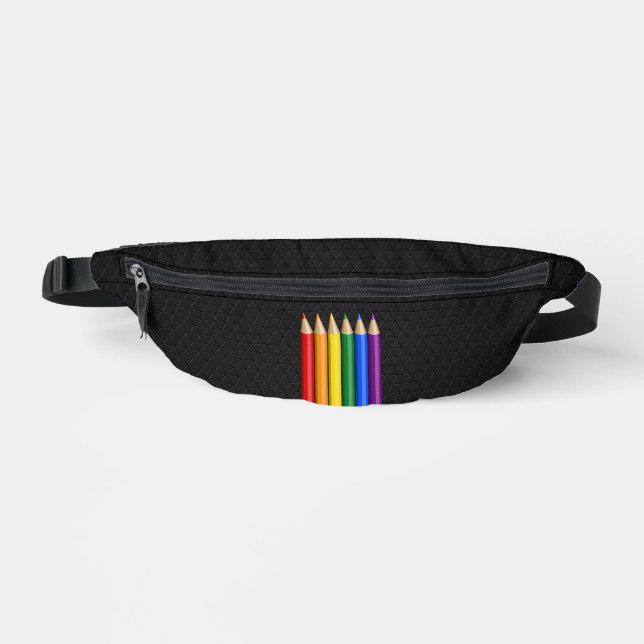 Rainbow pride pencils  bum bags (Front)