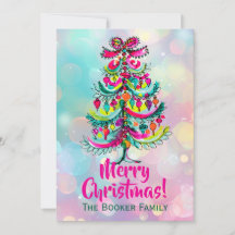 Rainbow Pride Pink Christmas Tree