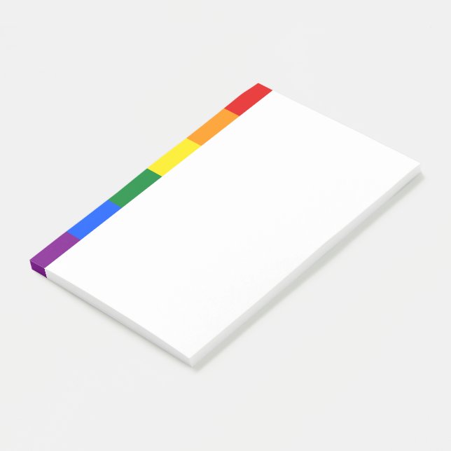 Rainbow Pride Post-it Notes (Angled)