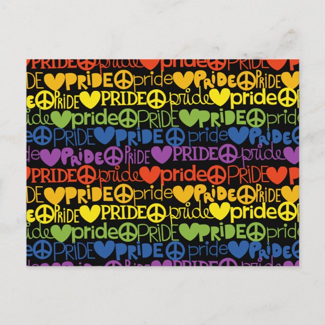 rainbow pride postcard (Front)