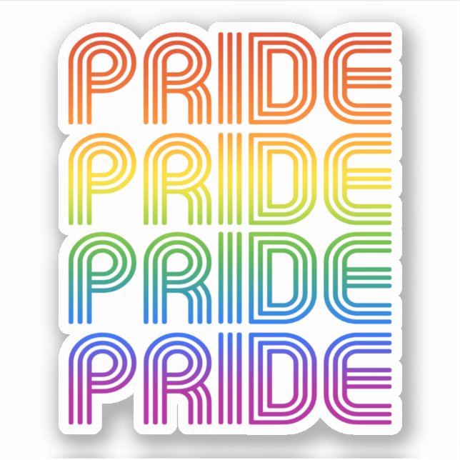 Rainbow Pride Retro (Front)