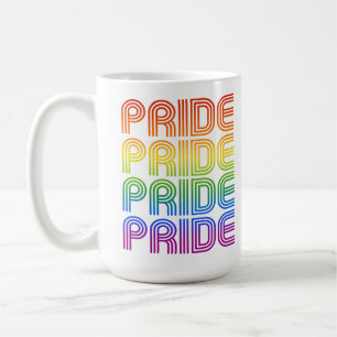 Rainbow Pride Retro Coffee Mug