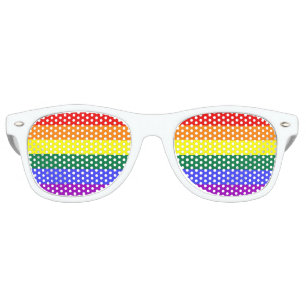 Rainbow Pride Retro Sunglasses