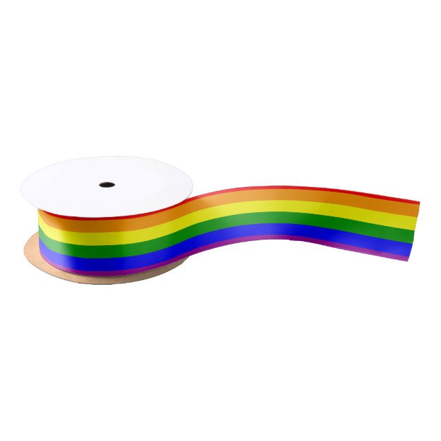 Rainbow Pride Ribbon Satin Ribbon (Spool)