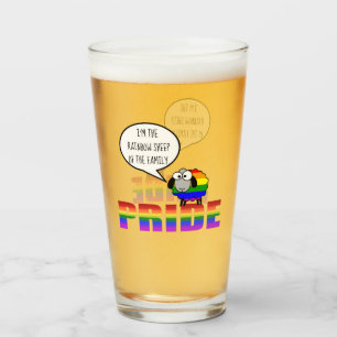 Rainbow Pride Sheep Glass Tumbler