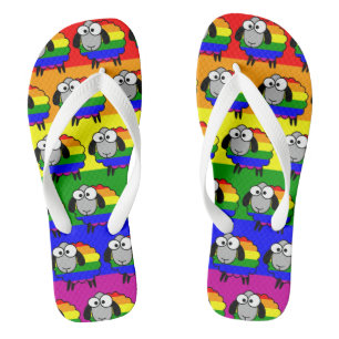 Rainbow Pride Sheep Jandals