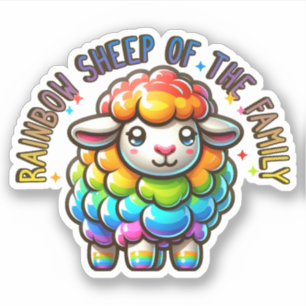 Rainbow Pride Sheep of the Family