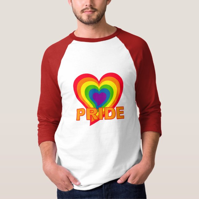Rainbow Pride shirt - choose style & colour (Front)