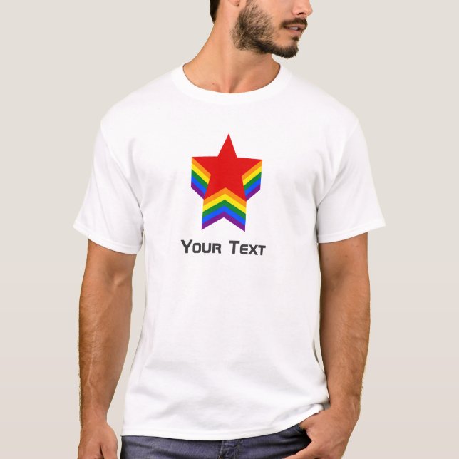 Rainbow pride stars T-Shirt (Front)
