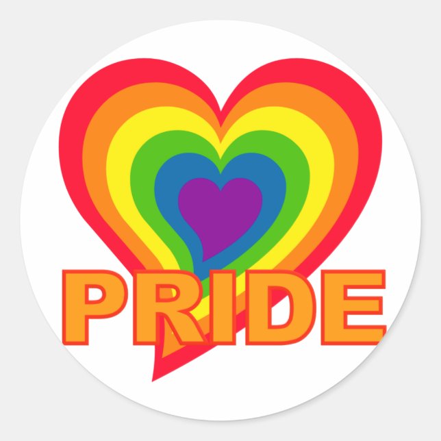 Rainbow Pride stickers (Front)