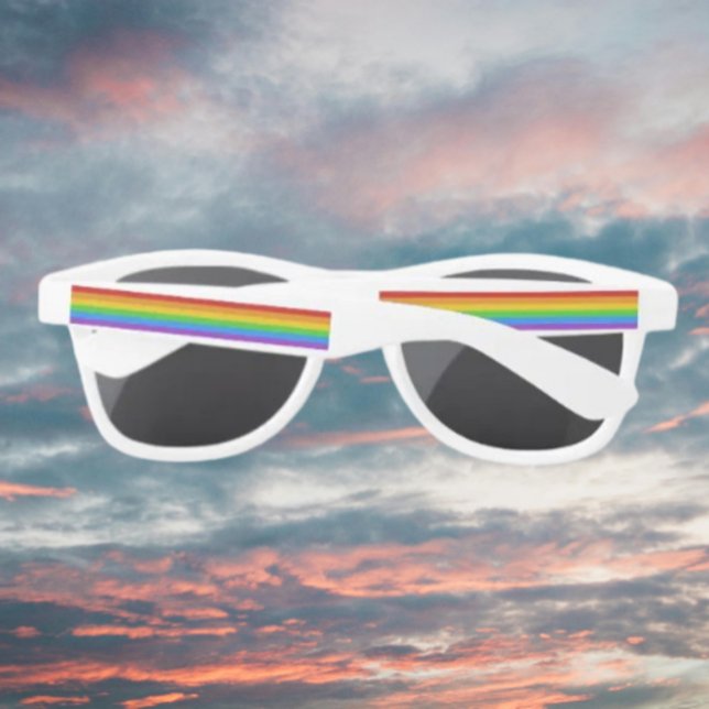 Rainbow Pride Stripes Sunglasses (Creator Uploaded)