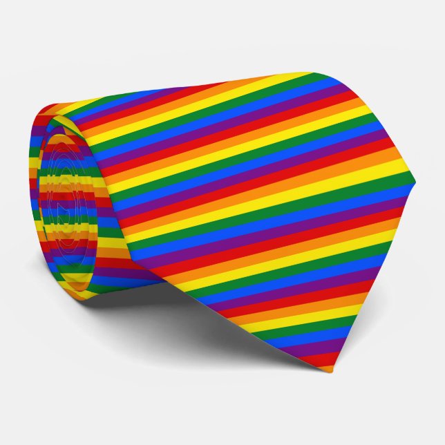 Rainbow Pride Tie (Rolled)