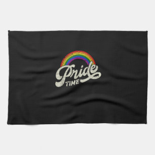 Rainbow, Pride Time, LGBT Tank Top Tea Towel