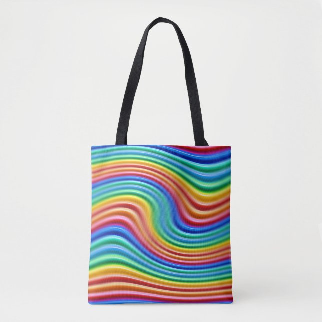 Rainbow Pride Tote Bag. Bag (Front)