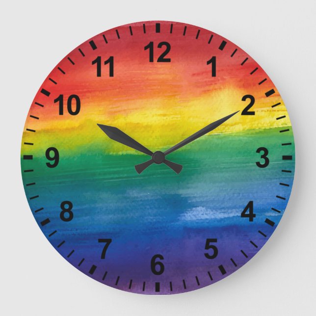 Rainbow Pride Wall Clock (Front)