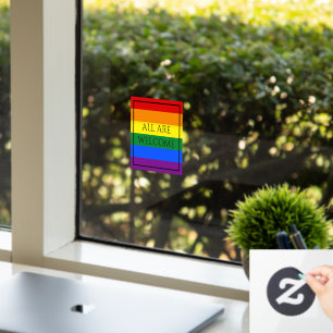 Rainbow Pride Window Cling