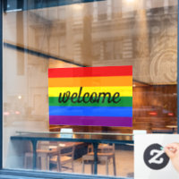 Rainbow Pride Window Cling