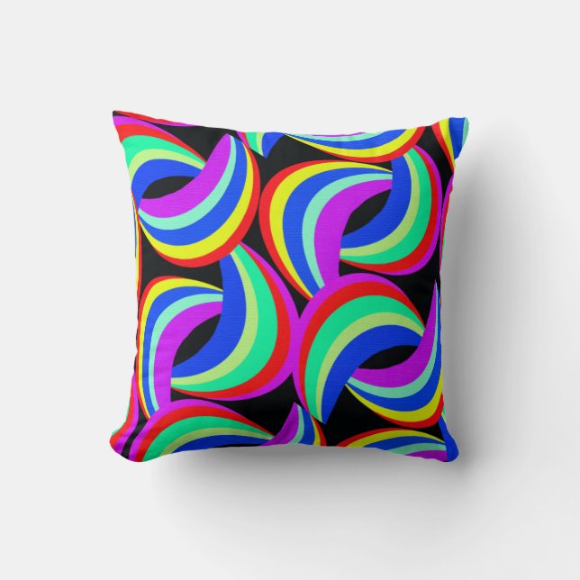 Rainbow Print Cushion (Front)