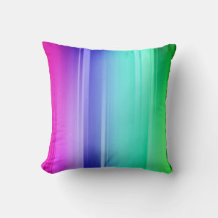 Rainbow Print Throw Pillow