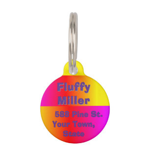 "Rainbow Prism" Pet Tag