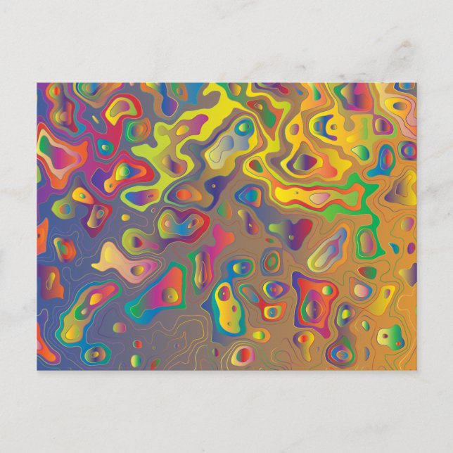 Rainbow prism water drops postcard (Front)