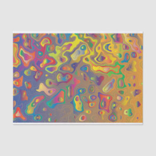 Rainbow prism water drops tissue paper