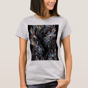 Rainbow Prismatic Stalactites Luxury Holographi T-Shirt