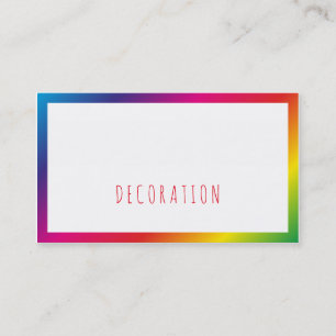 Rainbow Professional Businesscards Business Card
