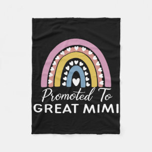 Rainbow Promoted To Great Mimi Fleece Blanket