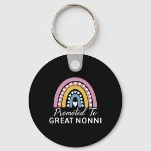 Rainbow Promoted To Great Nonni  Key Ring