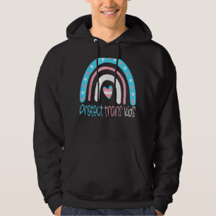 Rainbow Protect Trans Kids Transgender Pride Month Hoodie