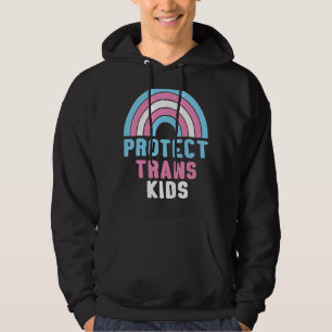 Rainbow Protect Trans Kids Transgender Pride Month Hoodie