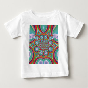 Rainbow Psychedelic Optical Abstract Art Baby T-Shirt