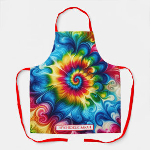 Rainbow Psychedelic Tie-Dye Apron