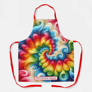 Rainbow Psychedelic Tie-Dye Apron